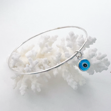 Load image into Gallery viewer, Beach Bangle with Evil Eye