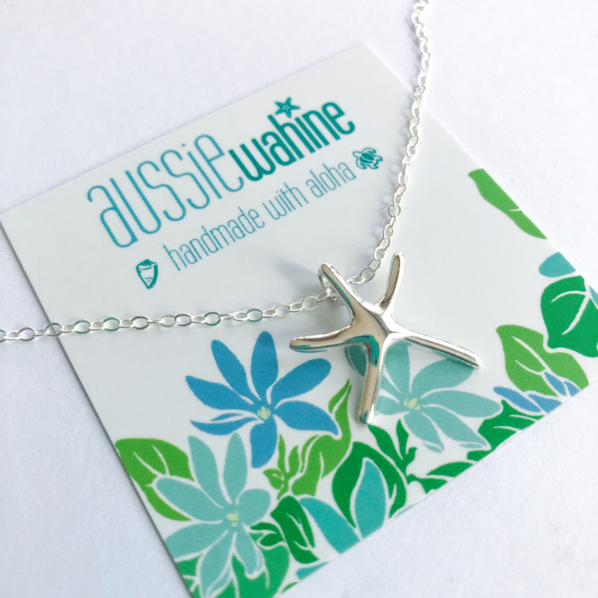 Tiffany shop starfish necklace