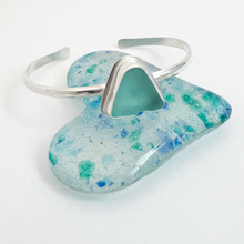 Load image into Gallery viewer, Sea Glass Cuff Bracelet