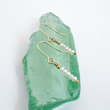 Load image into Gallery viewer, Tiny Pearl Stack Earrings