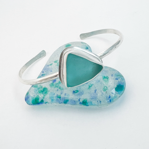 Sea Glass Cuff Bracelet