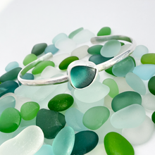 Load image into Gallery viewer, Sea Glass Cuff Bracelet