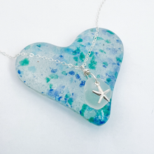 Load image into Gallery viewer, Sea Glass Starfish Necklace