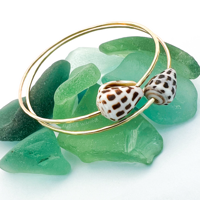 Beach Bangle with Cone Shell