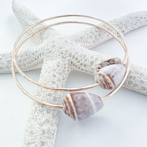 Beach Bangle with Cone Shell