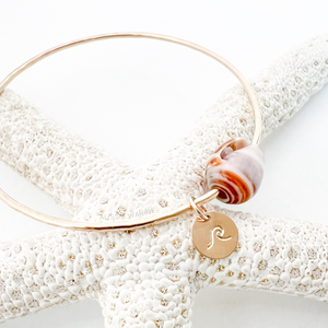 Add a Stamped Disk (to a Beach Bangle)
