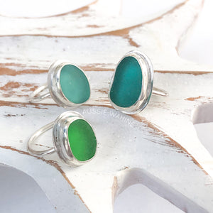 Sea Glass Rings - Aussie Wahine