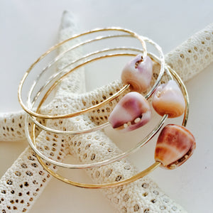 Beach Bangle with Cone Shell - Aussie Wahine