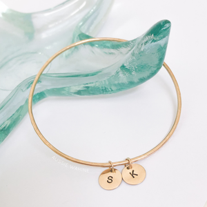 Stamped Disk Bangle - Aussie Wahine