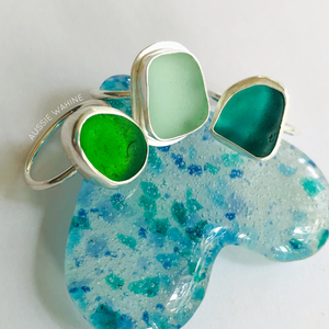 Sea Glass Rings - Aussie Wahine