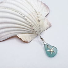 Load image into Gallery viewer, Sea Glass Starfish Necklace - Aussie Wahine