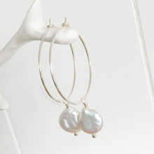 Load image into Gallery viewer, Lani&#39;s Hoops with Keshi Pearls - Aussie Wahine