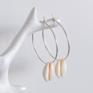 Lani's Hoops with Cowrie Shells - Aussie Wahine