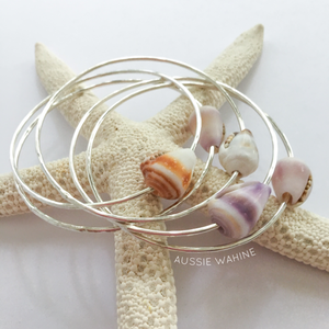 Beach Bangle with Cone Shell - Aussie Wahine