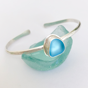 Sea Glass Cuff Bracelet - Aussie Wahine