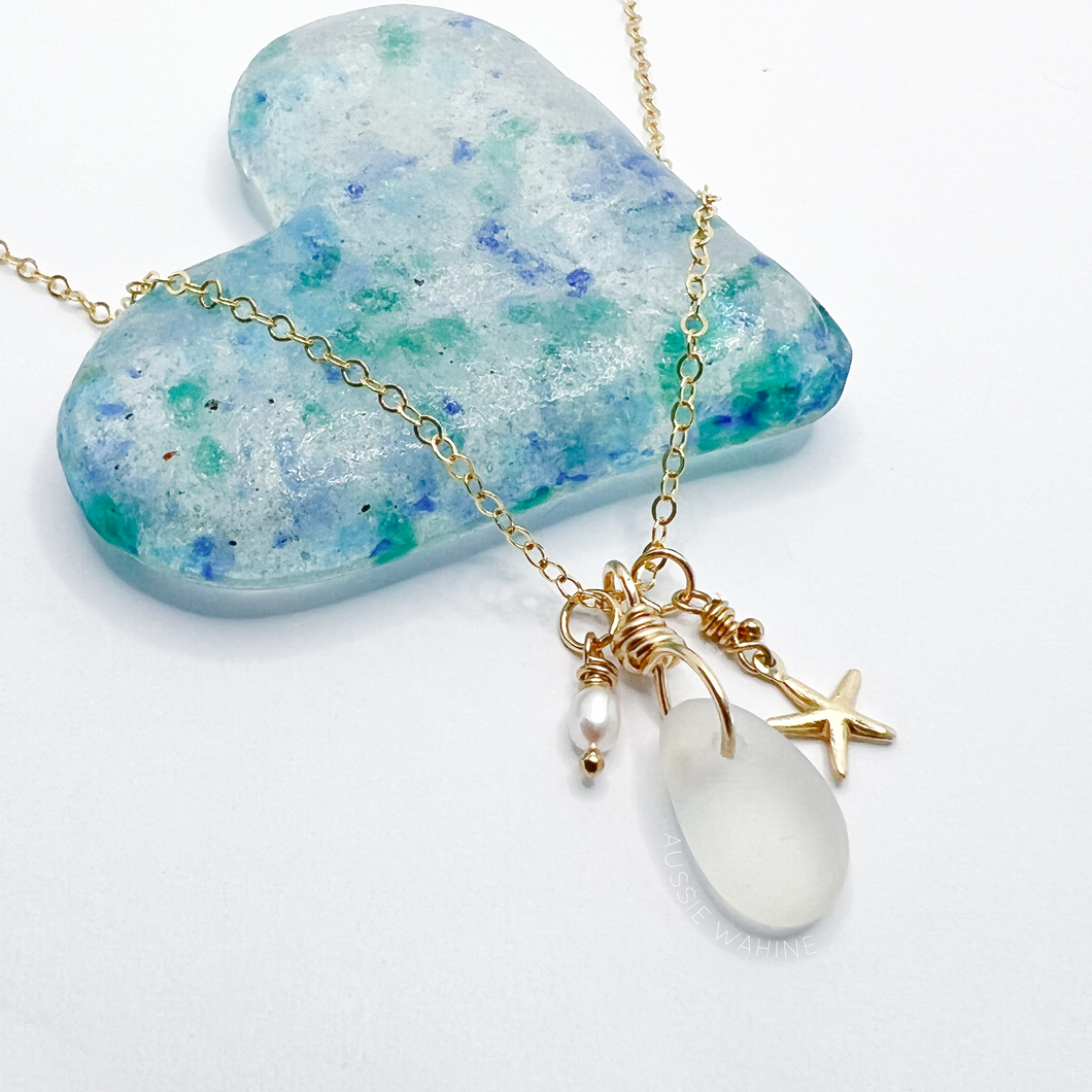 Sea Glass Ocean Necklace - Aussie Wahine