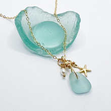 Load image into Gallery viewer, Sea Glass Ocean Necklace - Aussie Wahine