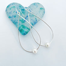 Load image into Gallery viewer, Waikiki Hoops with Freshwater Pearls - Aussie Wahine