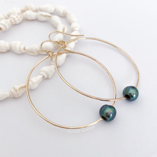Load image into Gallery viewer, Maui Hoops with Freshwater Pearls - Aussie Wahine