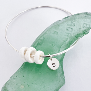 Add a Stamped Disk (to a Beach Bangle)
