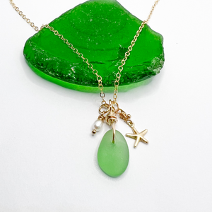 Sea Glass Ocean Necklace - Aussie Wahine