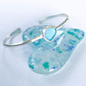 Sea Glass Cuff Bracelet - Aussie Wahine