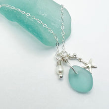 Load image into Gallery viewer, Sea Glass Ocean Necklace - Aussie Wahine