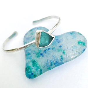 Sea Glass Cuff Bracelet - Aussie Wahine