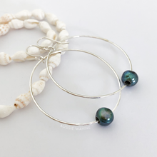 Load image into Gallery viewer, Maui Hoops with Freshwater Pearls - Aussie Wahine
