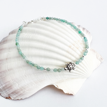Load image into Gallery viewer, Turtle Gemstone Bracelet