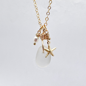 Sea Glass Ocean Necklace - Aussie Wahine